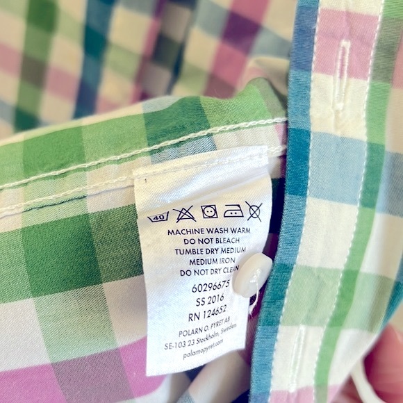 Polarn O. Pyret Boy's Plaid Button Down Shirt 6-8 years - Picture 8 of 8